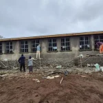 3- workers doing window sills