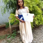 1 student finished 1st of her class!