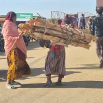 6 woman selling wood in chencha